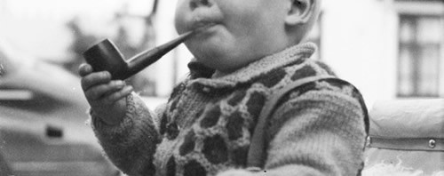 Haters Gonna Hate - Baby Smoking a Pipe